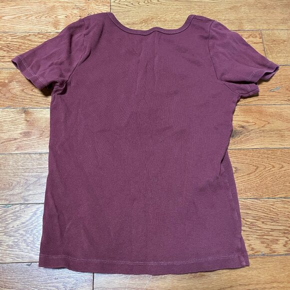 EUC Brandy Melville Zelly Red Maroon Top T-shirt - Picture 2 of 2